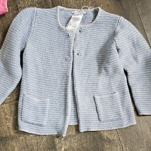 Children's Light Blue Knit Cardigan